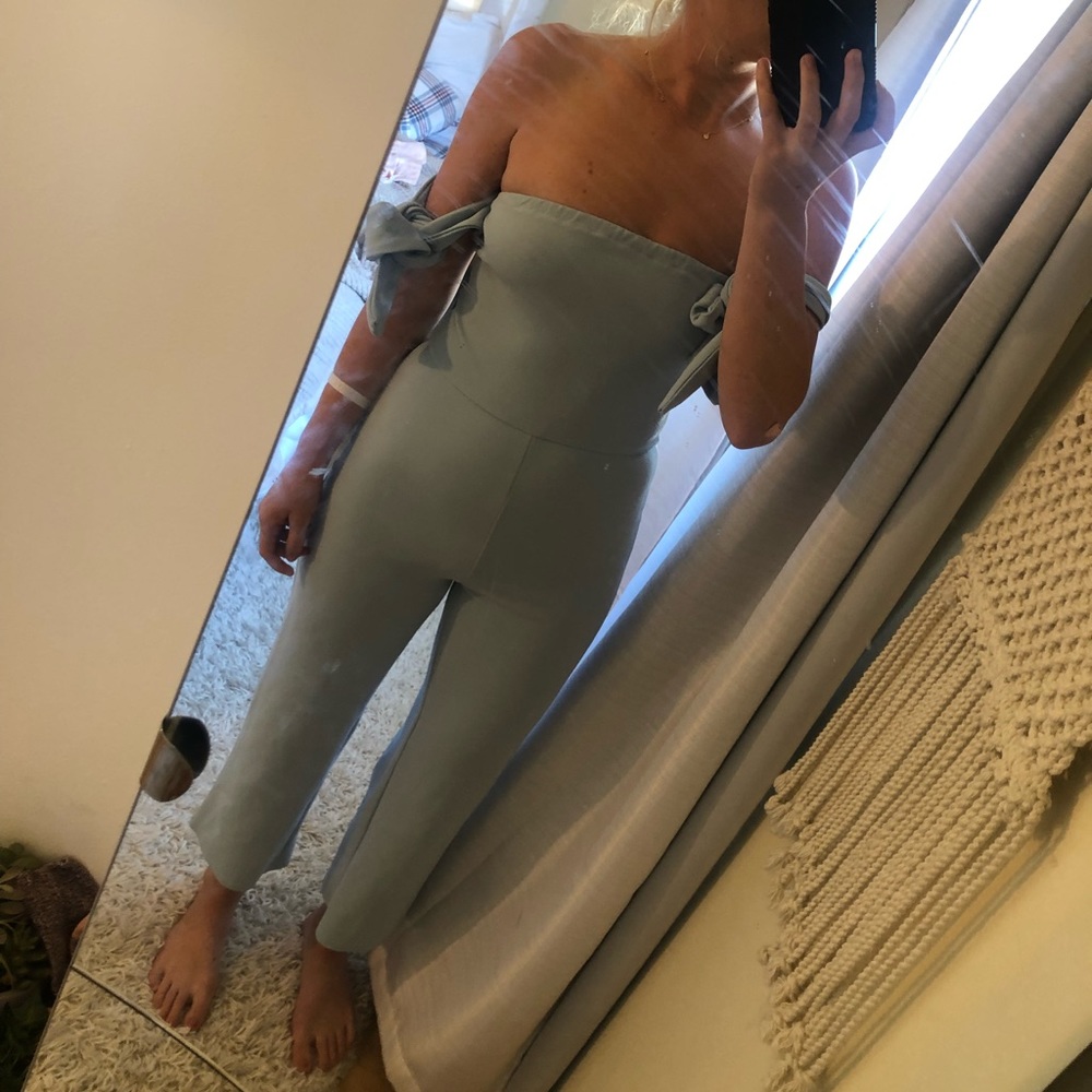 Baby blue jumpsuit